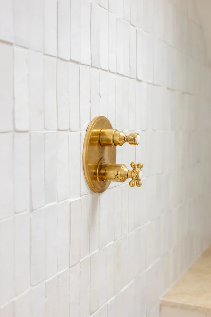 Bathroom Remodel Gold Plated Fixture