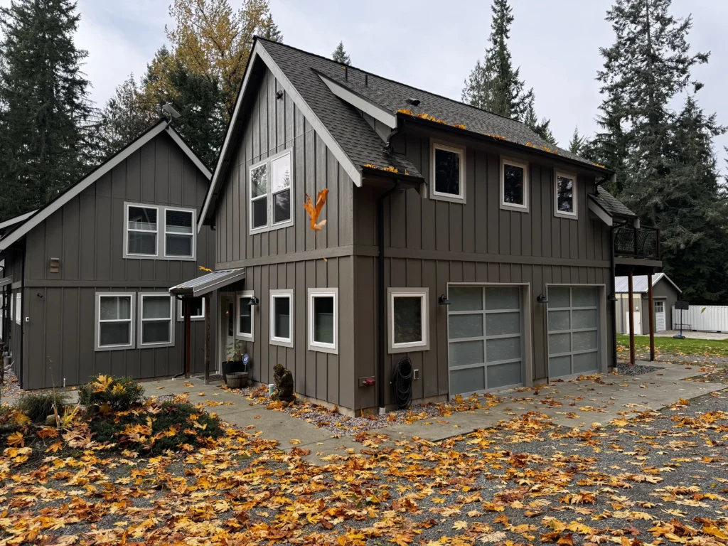 Grey Custom Home Build With Double Garage & Two Floors