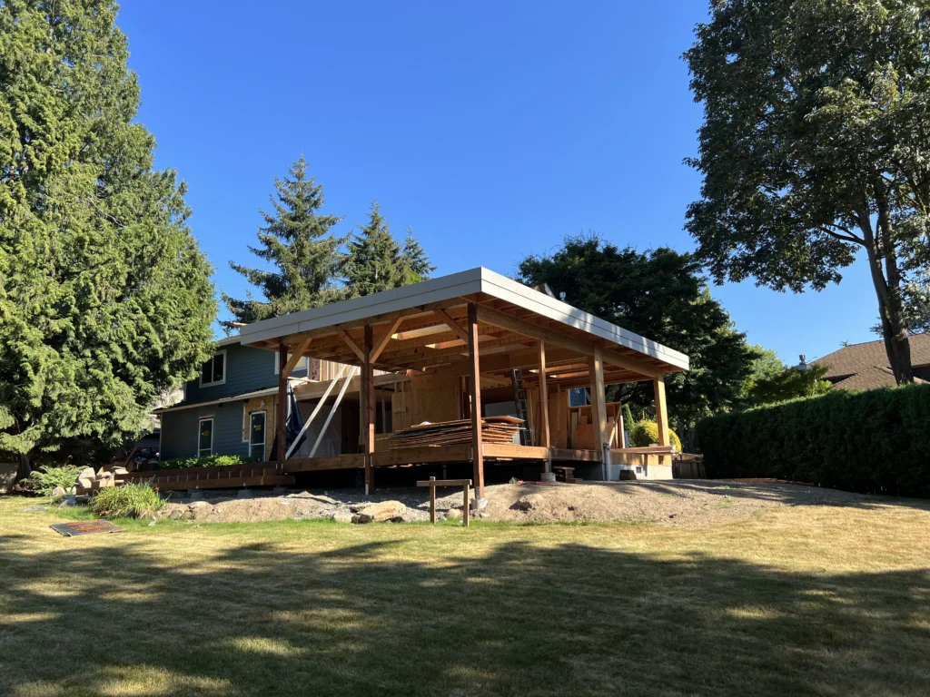 Unfinished Home Addition Of Residential Home