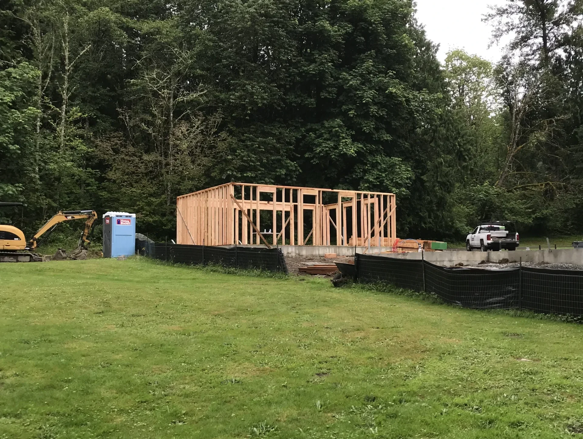 Unfinished Custom HOme Build WIth Just FRames Up