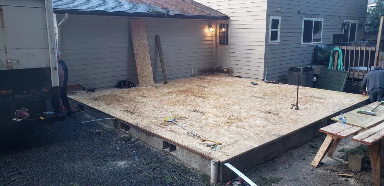 Foundations Laid For A Future Home Addition